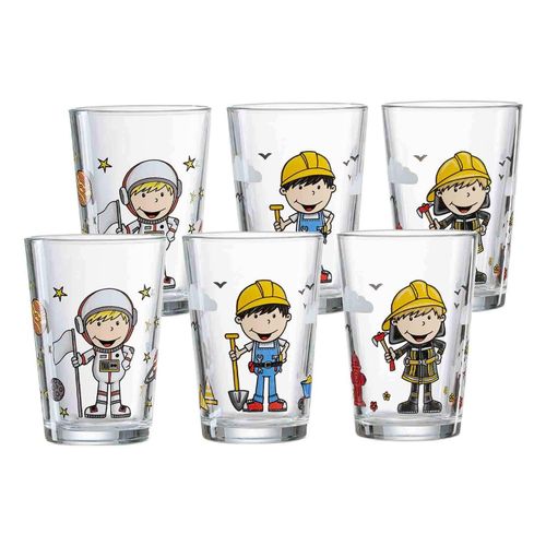 4262418976070 - Kindergläser Berufe Jungen 205 ml 6er Set