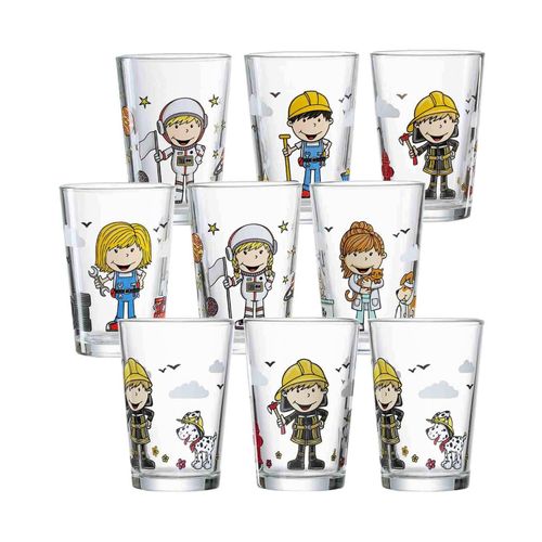 4262418976094 - Kindergläser Berufe 205 ml 9er Set