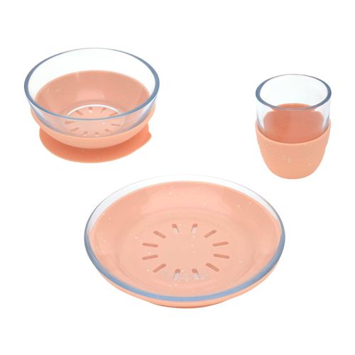 4066239120564 - Kindergeschirr-Set mit Silikonuntersatz 3er Set 4066239120564 - Kindergeschirr-Set mit Silikonuntersatz 3er Set
