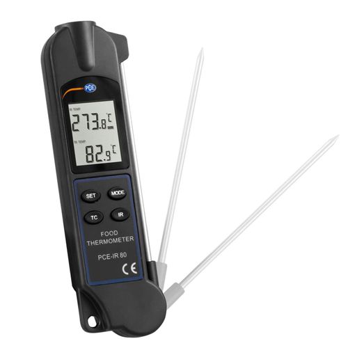 4250348719256 - PCE Infrarotthermometer PCE-IR 80 Einstechthermometer Lebensmittelthermometer zwei Messarten bis 330°C 4250348719256 - PCE Infrarotthermometer PCE-IR 80 Einstechthermometer Lebensmittelthermometer zwei Messarten bis 330°C