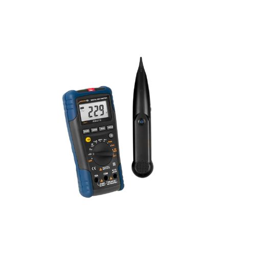4250348718525 - PCE LAN Tester PCE-LT 12 Amperemeter kontaktlose Spannungserkennung Messgerät