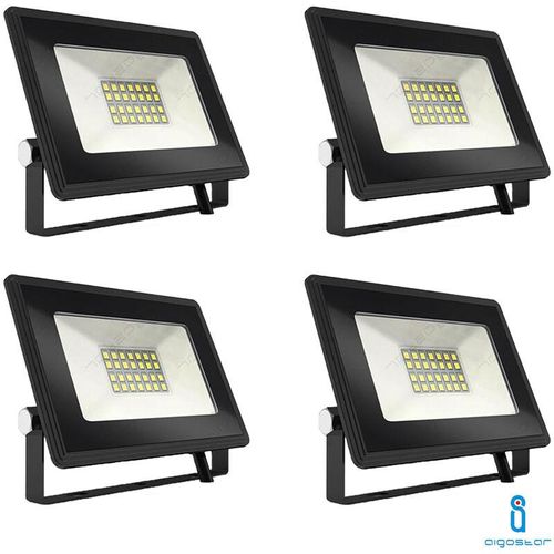 0664213399056 - Aigostar - led-scheinwerfer smd 20W slim outdoor IP65 kaltes licht 4 stück