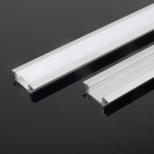 3800170207059 - Vtac - v-tac Aluminiumprofil silberfarben für LED-Streifen Satinierte Abdeckung 20002477mm