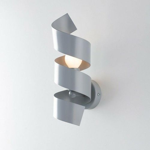 8050713211677 - Bonetti Illumina - Spirale Eisenwandleuchte one light Grau 13x h28 cm