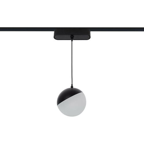 8445044051731 - Ledkia - LED-Pendelleuchte für 1-Phasenmagnetschiene 25mm Super Slim 10W 48V CRI90 Schwarz Ø100 mm Neutrales Weiß 4000K 120º1145 mm