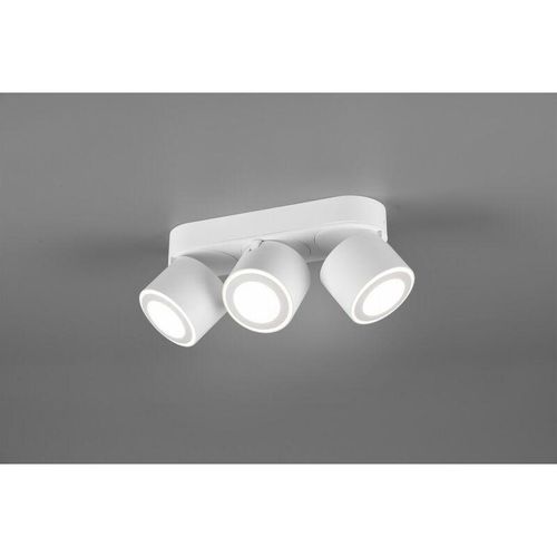 8055303624479 - Iperbriko - Decke 3 Spot Double Led Emission L27 cm Taurus White Trio Lighting