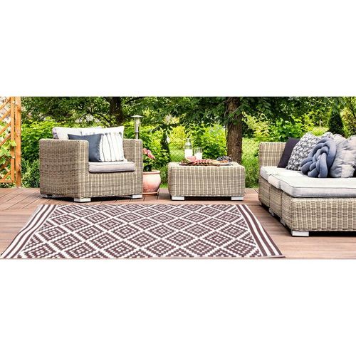 4260620356413 - Jet-line - Outdoor Kunststoffteppich austin braun 120 x 180 cm