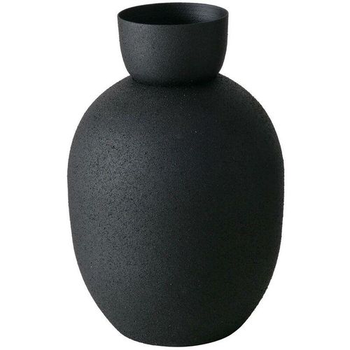 5902973438567 - Boltze Gruppe - Schwarze Vase aus Metall maynar 17 cm