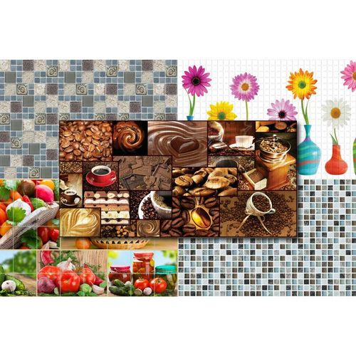 4251769678764 - Hexim - pvc Wandpaneele - Mosaik Motive pflegeleichte Platten - restposten brown chocolate