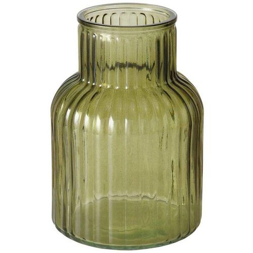 5902973438741 - Boltze Gruppe - Vase aus Glas relea grün geriffeltes Glas 20 cm