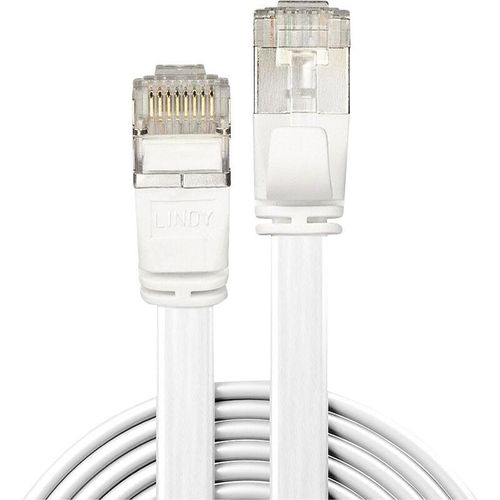 4002888475426 - LINDY 47542 RJ45 Netzwerkkabel Patchkabel CAT 6a U FTP 200 m Weiß mit Rastnasenschutz 1 St