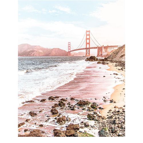 4055065176661 - Wandbild »Golden Gate« (1 St) Deutsches Premium-Poster Fotopapier mit seidenmatter Oberfläche und hoher Lichtbeständigkeit Für fotorealistische Drucke mit gestochen scharfen Details und hervorragender Farbbrillanz