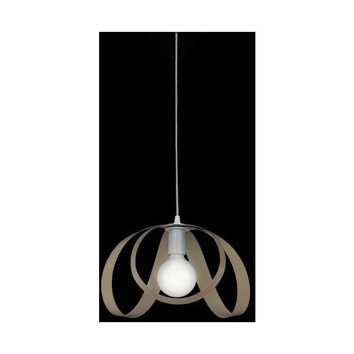 8050713211219 - Bonetti Illumina - Weißer Tortora Eisen Pendelleuchter ein Licht 32x h24 cm