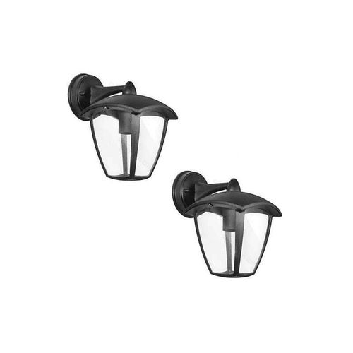 8059606093857 - Aigostar - wandlampe gartenlaterne E27 outdoor IP44 schwarz 2 stück