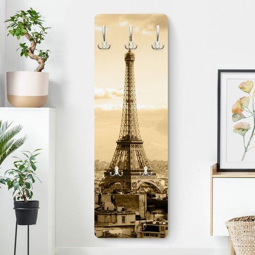 4055958176983 - Micasia - Garderobe Vintage - i Love Paris - Beige Größe HxB 119cm x 39cm