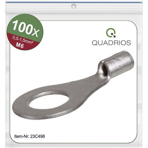 4260732284703 - 23C498 Ringkabelschuh Querschnitt (max)=15 mm² Loch-Ø=65 mm Unisoliert 100 St - Quadrios