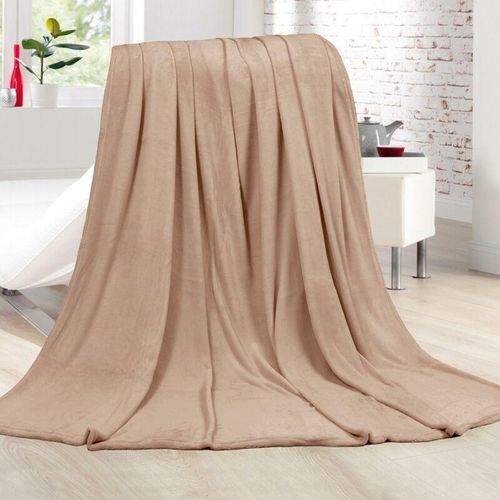 4059222283070 - Bestlivings - Kuscheldecke Cashmere Touch 200x220cm ( Camel ) Flauschige Wohndecke für Sofa Couch und Bett Tagesdecke oeko-tex - Sofaüberwurf