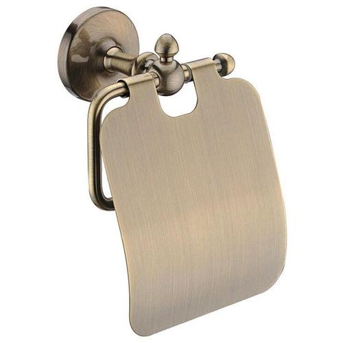 4250914817263 - Paulgurkes - WC-Papierhalter Nostalgie Bronze Messing Retro Papierhalter