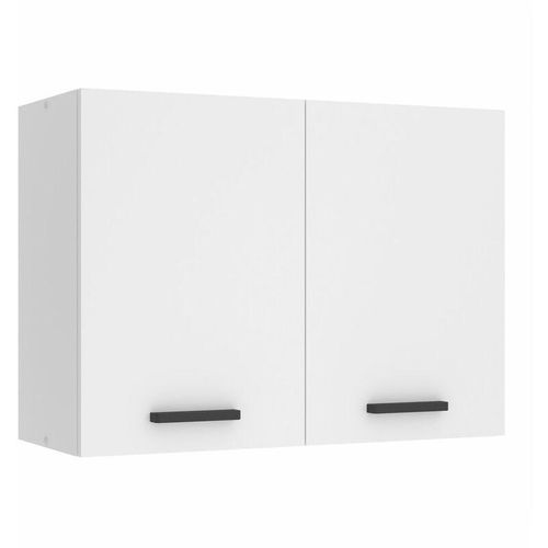 5904316249434 - Hängeschrank Küche Küchenschränke sg Breite 80 cm Oberschrank mit 2 Türen Küchenhängeschränke Wandschrank Hängend Weiß matt - Belini