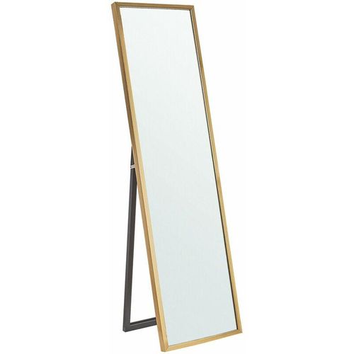 4251682270304 - Beliani - Stehspiegel Gold 40 x 140 cm Kunststoff Rechteckig Retro Klassisch