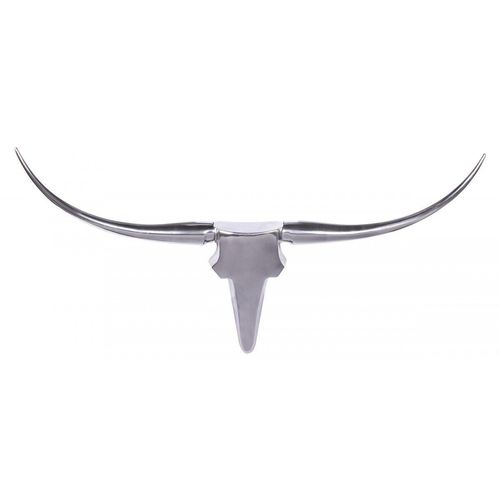 4250739287227 - Wanddekoration Geweih Bull L 125 cm Aluminium silbern