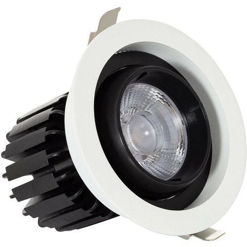 8445044071838 - Ledkia - LED-Downlight Strahler 18W cob Schwenkbar 360º Rund Schnitt ø 115 mm CRI90 Expert Color Anti-Flicker WarmweißWarmweiß 2700K No Flicker