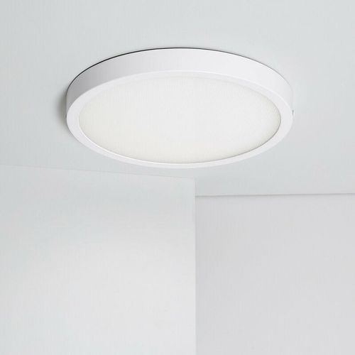 8445044071562 - Ledkia - LED-Deckenleuchte 24W Rund Superslim (CRI90) Microprismatisch Wählbar cct (UGR17) Ø280 mm Wählbar (Warmes-Neutrales-Kaltes) 120º280 mm