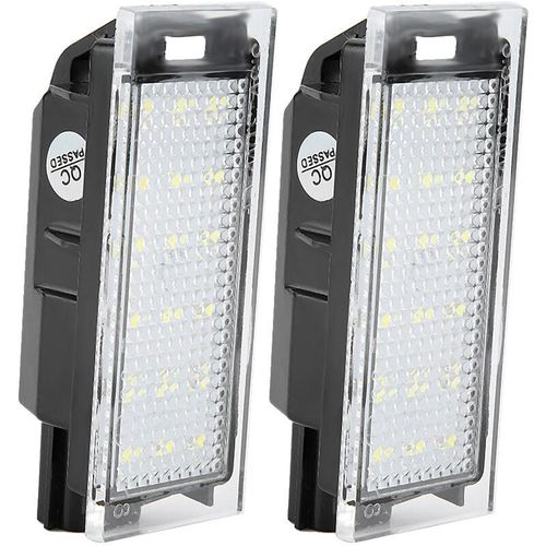 7775157745915 - Clairage de plaque dimmatriculation 2 pices 18 led lampe dclairage de plaque dimmatriculation pour Renault Twingo Clio Megane Lagane - Sjlerst