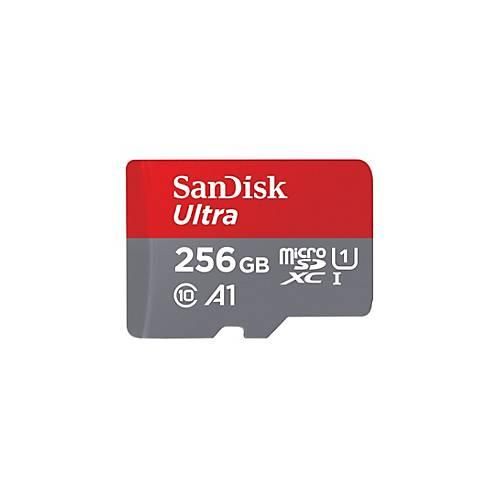 0619659200565 - SanDisk microSDXC Ultra 256GB (A1 UHS-I Cl10 150MB s) + Adapter Mobile microSDXC-Karte 256 GB A1 Application Performance Class UHS-Class 1