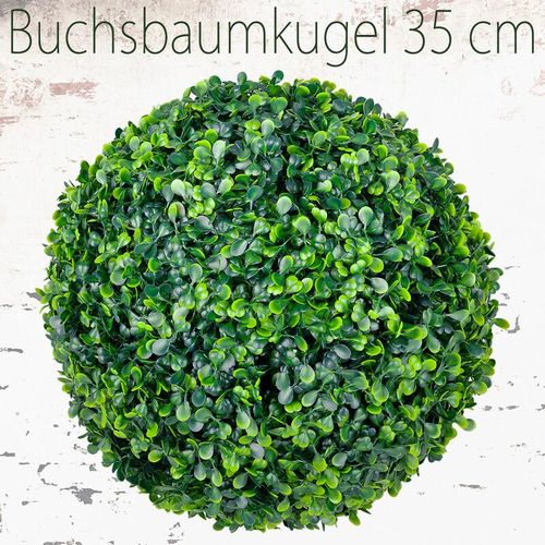 4260360527937 - Deko Buchsbaum 35 cm Künstlich Buchsbaumkugel Kugel Künstliche Pflanzen Pflanze Buchskugel Kunstpflanze Buchskugel Decovego