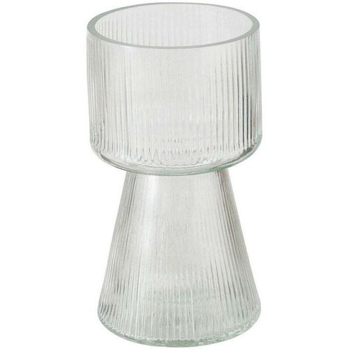 4066076333189 - Boltze Gruppe - Vase aus Glas imano geriffeltes Glas 18 cm