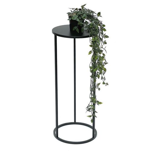 4260700963692 - Blumenhocker Metall Schwarz Rund 60 cm Blumenständer Beistelltisch 96316 M Blumensäule Modern Pflanzenständer Pflanzenhocker 4260700963692 - Blumenhocker Metall Schwarz Rund 60 cm Blumenständer Beistelltisch 96316 M Blumensäule Modern Pflanzenständer Pflanzenhocker