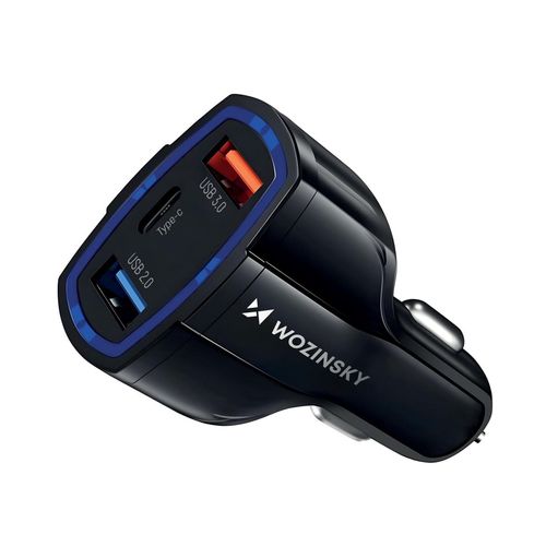 4255698259582 - Autoladegerät USB x2 und USB C KFZ-Ladegerät