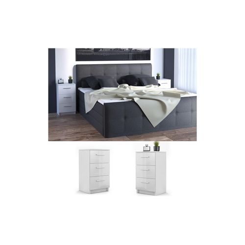 4251421920439 - VICCO Nachttisch für Boxspringbett Nachtschrank Nachtkommode Kommode Schrank 4251421920439 - VICCO Nachttisch für Boxspringbett Nachtschrank Nachtkommode Kommode Schrank