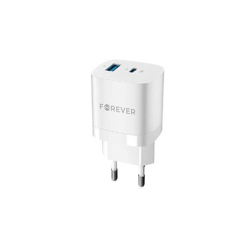 4255829515778 - Forever TC-05 GaN PD QC Netzladegerät 1x USB-C 1x USB 33W Handy-Ladege 4255829515778 - Forever TC-05 GaN PD QC Netzladegerät 1x USB-C 1x USB 33W Handy-Ladege