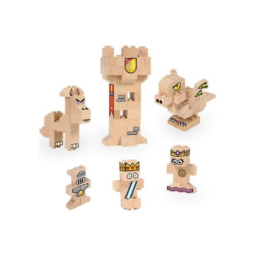 3760200288567 - Kingdom Holzbausteine Klemmbausteine aus zertifiziertem Buchenholz 3760200288567 - Kingdom Holzbausteine Klemmbausteine aus zertifiziertem Buchenholz