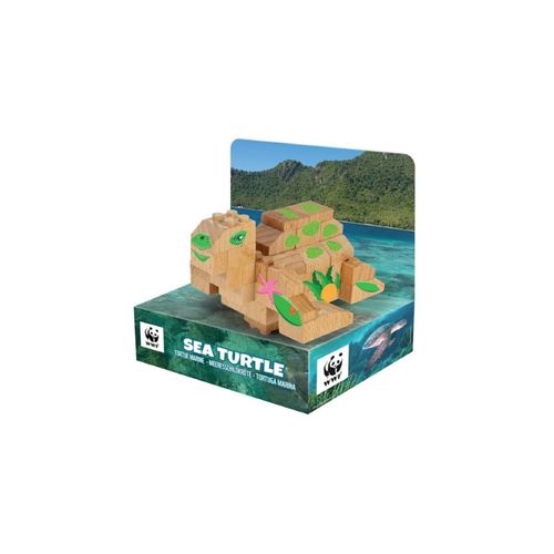 3760200288833 - Wooden Sea Turtle Holzbausteine Klemmbausteine aus Buchenholz