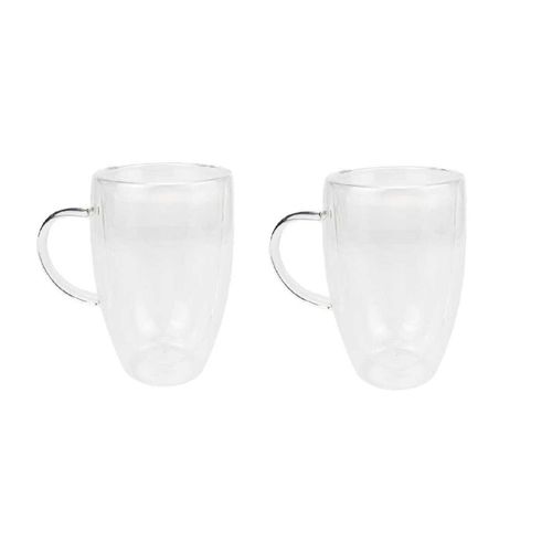 4255698242126 - 2er Set Doppelwandiges Thermoglas mit Henkel Teetassen Doppelwand 4255698242126 - 2er Set Doppelwandiges Thermoglas mit Henkel Teetassen Doppelwand