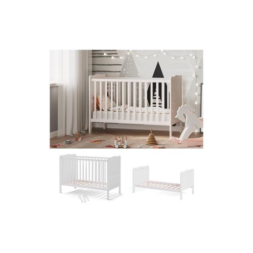4251421970519 - Gitterbett Babybett Kinderbett Tobi Kombinationsbett umbaubar Weiß 4251421970519 - Gitterbett Babybett Kinderbett Tobi Kombinationsbett umbaubar Weiß