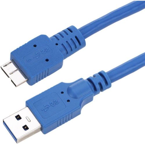 8434185544271 - Cablemarkt - Hochgeschwindigkeits-USB-Kabel mit usb 30-Stecker Typ a auf MicroUSB-Stecker Typ b 2 m blaue Farbe