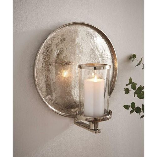 4260772024970 - Dekoleidenschaft - Wandkerzenhalter Noble rund aus Aluminium in Antik Optik silber Windlicht Wanddeko Kerzenwandhalter 4260772024970 - Dekoleidenschaft - Wandkerzenhalter Noble rund aus Aluminium in Antik Optik silber Windlicht Wanddeko Kerzenwandhalter