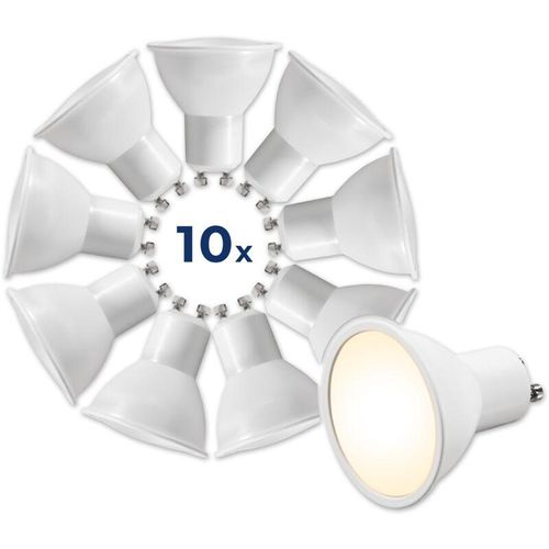 4250967339422 - Mcshine - LED-Strahler MS-60-10 GU10 6W 510lm 3000K warmweiß10er-Pack