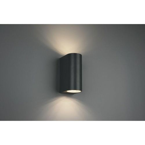 8055303602897 - Iperbriko - Wandleuchte Double Emission Led Rounded Roya Anthrazit H15 cm IP44 Trio Lighting