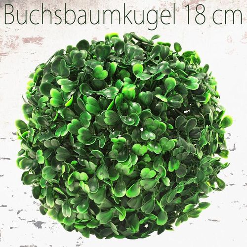 4260360534331 - Deko Buchsbaum 18 cm Künstlich Buchsbaumkugel Kugel Künstliche Pflanzen Pflanze Buchskugel Kunstpflanze Buchskugel Decovego