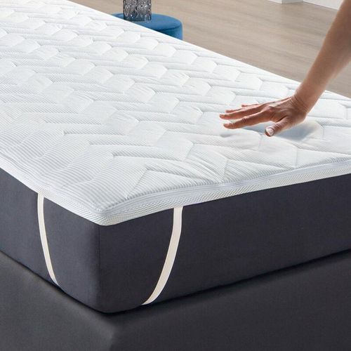 4059222283247 - Matratzentopper TopCool ( 180x200x5cm ) Memory Foam Effekt durch 3cm Viscoschaum Kern mit Sommer- und Winterseite - Öko Tex - hochwertig atmungsaktiv