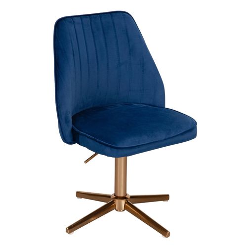 4251745762715 - Samt Drehstuhl TANARO Höhenverstellbar 360° drehbar Samtbezug Eisenuntergestell 120 kg Belastung 4251745762715 - Samt Drehstuhl TANARO Höhenverstellbar 360° drehbar Samtbezug Eisenuntergestell 120 kg Belastung