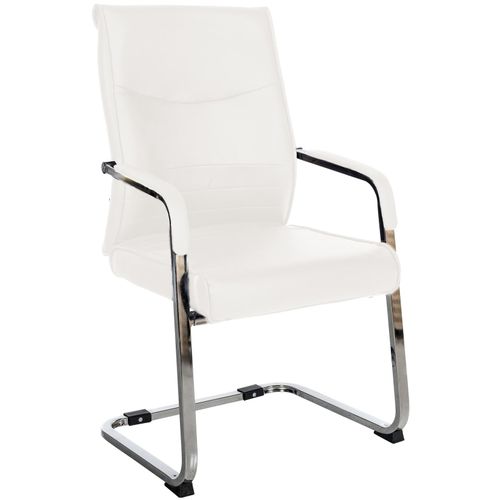 4251563402824 - Freischwinger Besucherstuhl Hobart I Stoff- oder Kunstlederbezug Chromgestell und Gepolsterte Armlehnen I Ergonomischer Schwingstuhl 4251563402824 - Freischwinger Besucherstuhl Hobart I Stoff- oder Kunstlederbezug Chromgestell und Gepolsterte Armlehnen I Ergonomischer Schwingstuhl