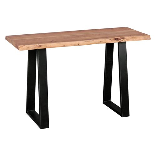 4251745765242 - Landhausstil Konsolentisch Akazienholz - Vielseitig Robuste Metallfüße Unbehandeltes Holz Kompakt KADIMA DESIGN