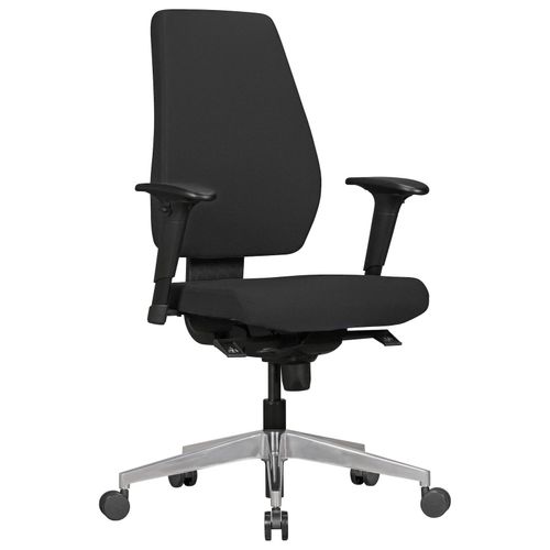 4251745763835 - Bürostuhl Latina Ergonomisches Design Lendenwirbelstütze höhenverstellbare Armlehnen strapazierfähiger Stoff Aluminium-Fußkreuz 4251745763835 - Bürostuhl Latina Ergonomisches Design Lendenwirbelstütze höhenverstellbare Armlehnen strapazierfähiger Stoff Aluminium-Fußkreuz