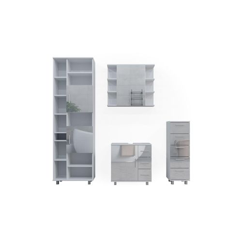 4066731249152 - Badmöbelset Ilias Weiß Hochglanz modern Badezimmer Schrank Badschrank Waschtischunterschrank Spiegelschrank Midischrank Hochschrank Schranktür Schrankschublade Schrankfach Ablage Aufbewahrung 4066731249152 - Badmöbelset Ilias Weiß Hochglanz modern Badezimmer Schrank Badschrank Waschtischunterschrank Spiegelschrank Midischrank Hochschrank Schranktür Schrankschublade Schrankfach Ablage Aufbewahrung